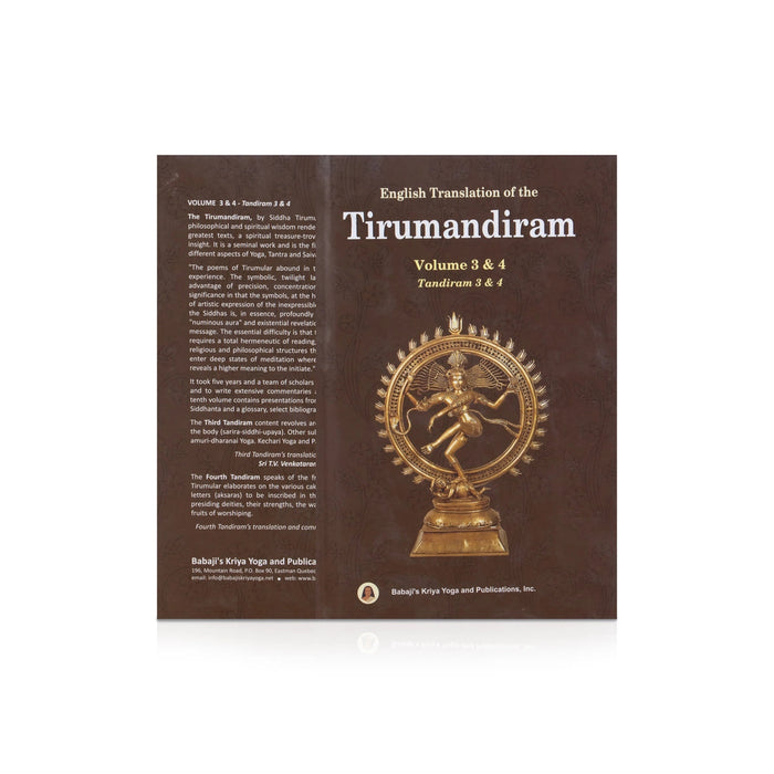 Tirumandiram - 10 Volumes Set - English Translation | Hindu Shlokas Book