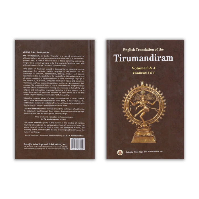 Tirumandiram - 10 Volumes Set - English Translation | Hindu Shlokas Book