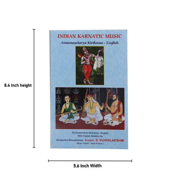 Indian Karnatic Music Annamaacharya Kirthanas -English | by S. Vijayalakshmi/ Music Book