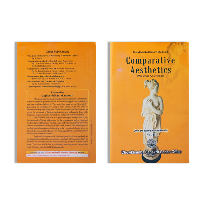 Comparative Aesthetics - Westem Aesthetics - 2 Volumes Set | by Dr. Kanti Chandra Pandey/ Chowkhamba Sanskrit Studies