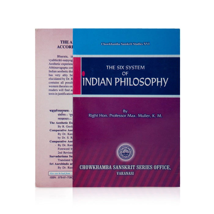 The Six System Of Indian Philosophy - English | by Professor Max. Muller/ Chowkhamba Sanskrit Studies