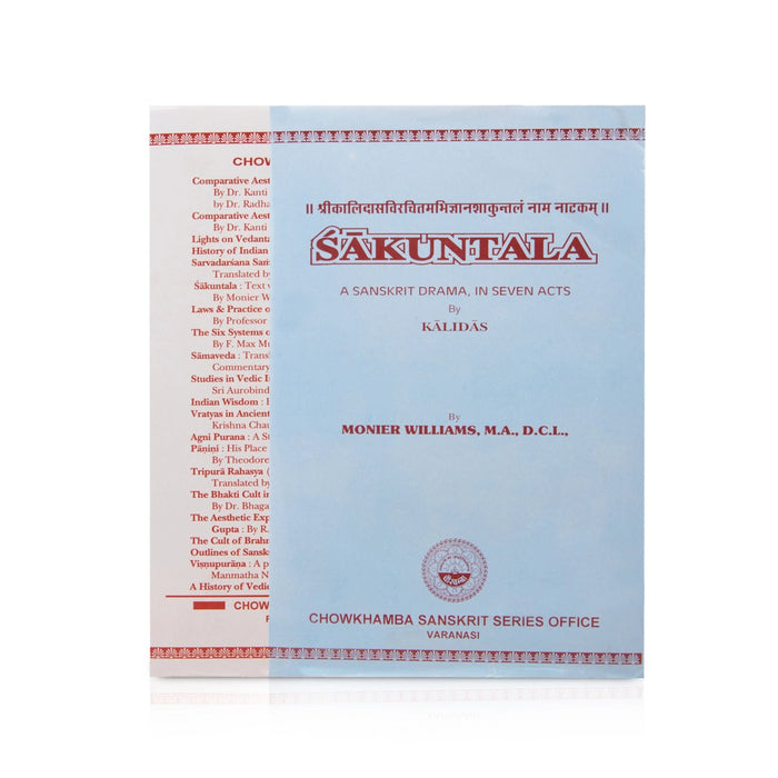 Sakuntala - A Sanskrit Drama In Seven Acts - English - Sanskrit | by Kalidas, Monier Williams