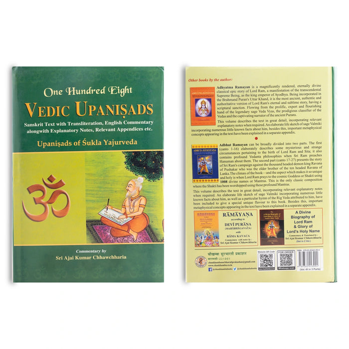 Vedic Upanisads - Upanisads Of Sukla Yajurveda - 3 Volumes Set - Sanskrit Text With Transliteration, English Commentary
