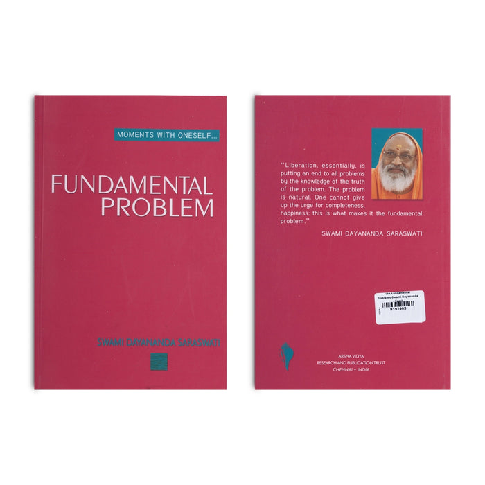Fundamental Problem - English | by Swami Dayananda Saraswati