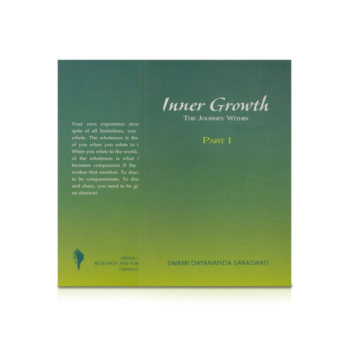 Inner Growth The Journey Within Part 1 And 2 - English | Hindu Spiritual Book/ Swami Dayananda Saraswati