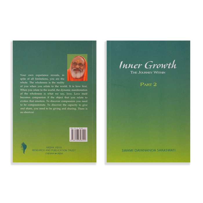 Inner Growth The Journey Within Part 1 And 2 - English | Hindu Spiritual Book/ Swami Dayananda Saraswati