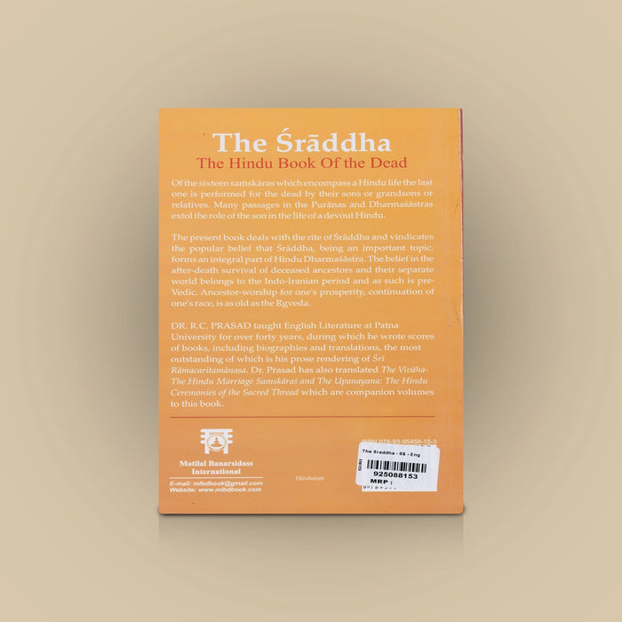 The Sraddha - The Hindu Book Of The Dead - English | By R.C.Prasad/ Hindu Religious Book For Ritual Knowledge
