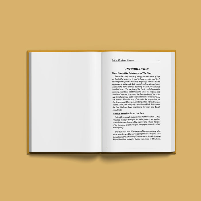 Aditya Hrudaya Stotram And Chakshushopanishad - Sanskrit - English | Hindu Shlokas Book