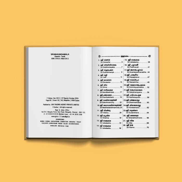 Ashtottara Shata Namavali Sangraha - Malayalam | Hindu Shlokas Book