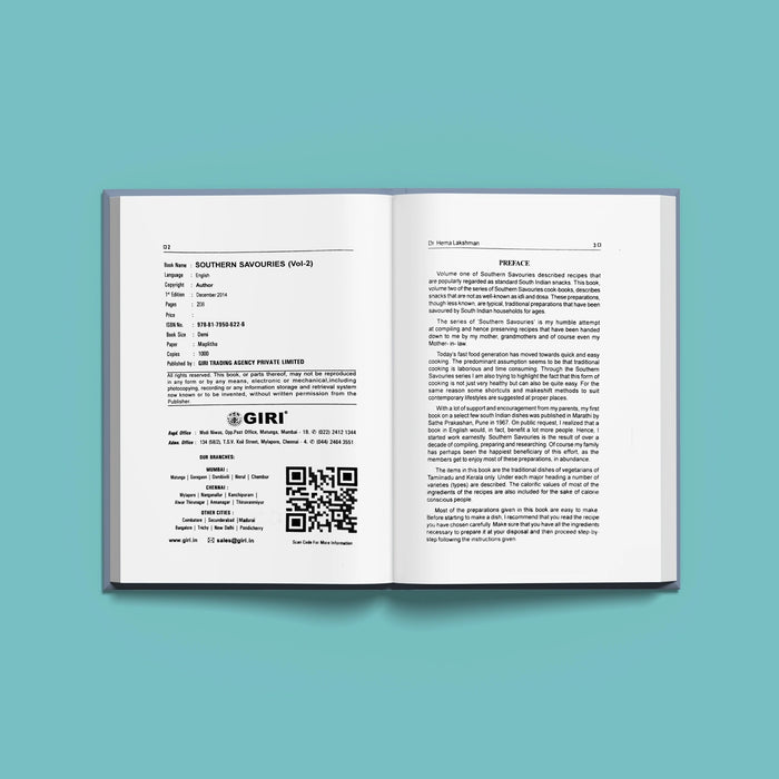 Southern Savouries - Volume II - English | by Dr. Hema Lakshman/ Cooking Book