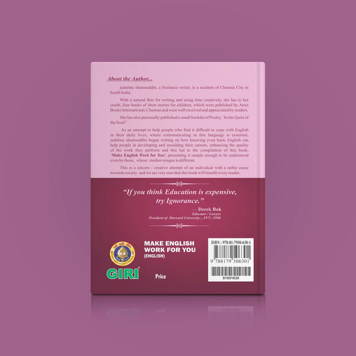 Make English Work For You - English | Judaline Shamsuddin Nee Arnold/ Grammar Book For Effective Communication