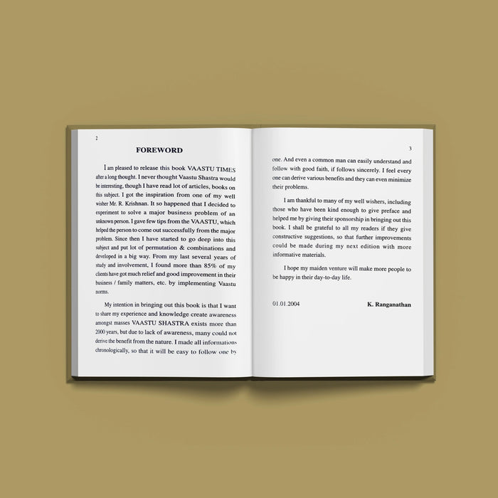 Vaastu Times - English | By K. Ranganathan/ Astrology Book For Learning Vaastu Principles