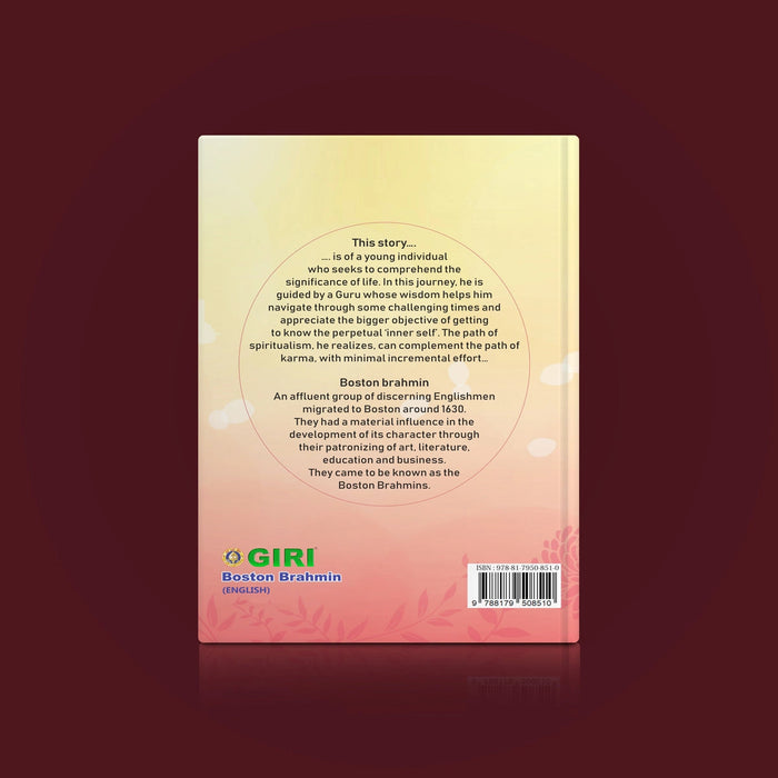 Boston Brahmin- English | Kannan Srinivasan/ Spiritual Fictional Book For Inner Reflection Through Storytelling