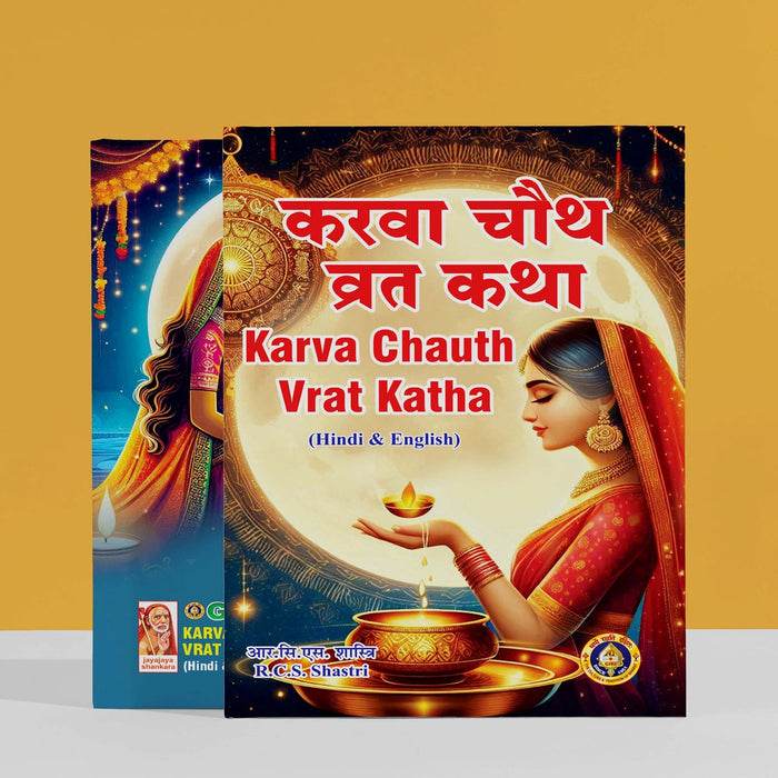 Karva Chauth Vrat Katha - Hindi & English | Hindu Pooja Book