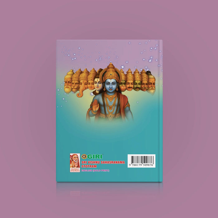 Sri Vishnu Sahasranama Stotram - English Bold Print | Stotra Book For Devotional Chanting