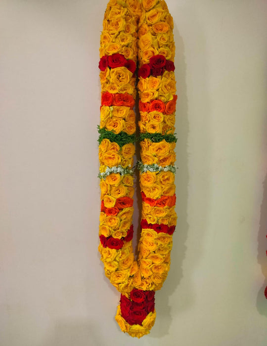 Button Rose Garland | Giri God Mala For Deity Decoration