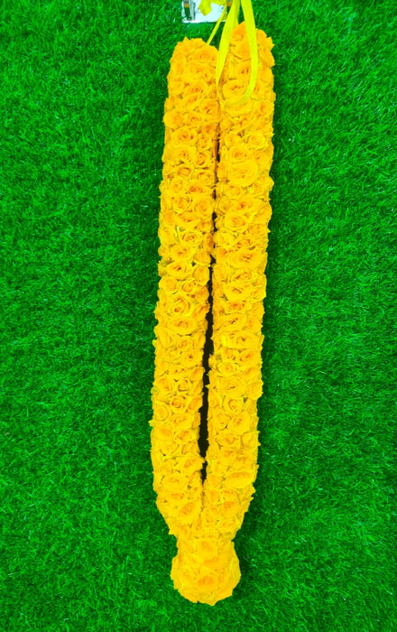 Button Rose Garland | Giri God Mala For Deity Decoration