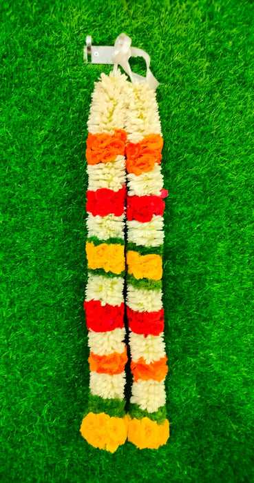 Jasmine and Button Rose Garland | Giri God Mala For Deity Decoration