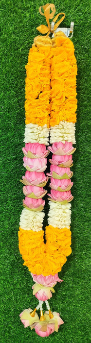 Rose, Lotus and Jasmine Garland | Giri God Mala For Deity Decoration