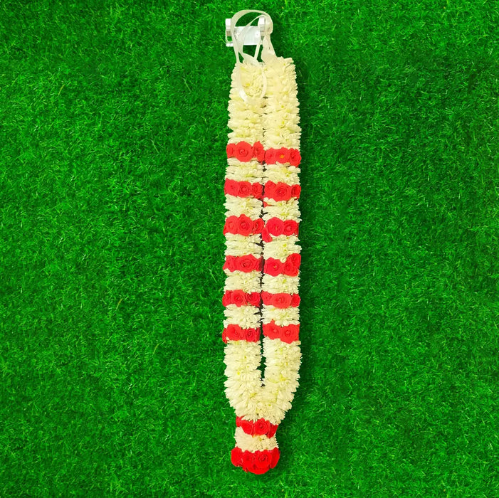 Jasmine and Button Rose Garland | Giri God Mala For Deity Decoration