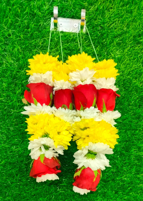 Rose Bud & Chrysanthemum Garland | Giri God Garland For Deity Decoration