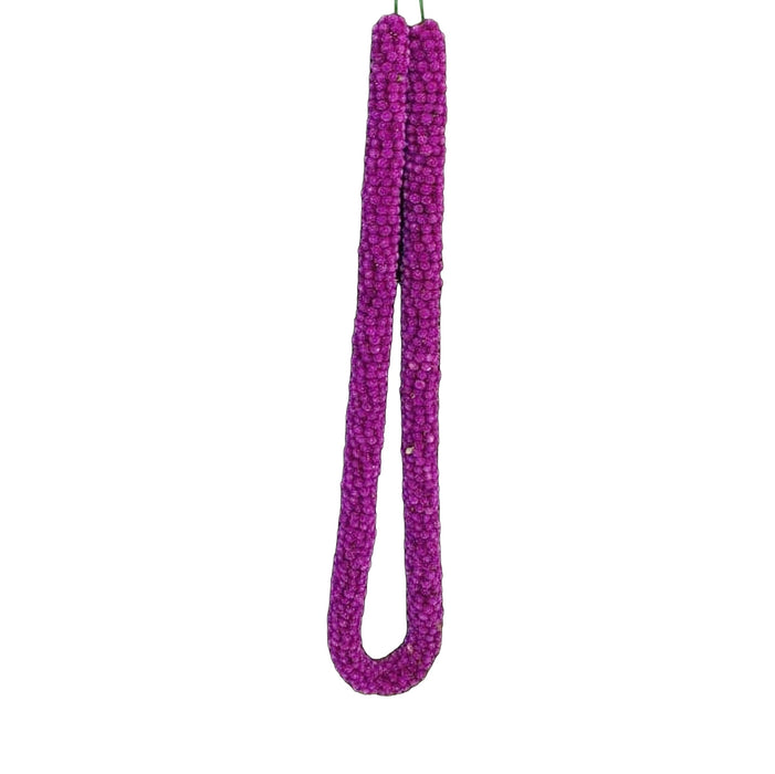 Purple Gomphrena Garland | Vadamalli God Mala For Deity Decoration