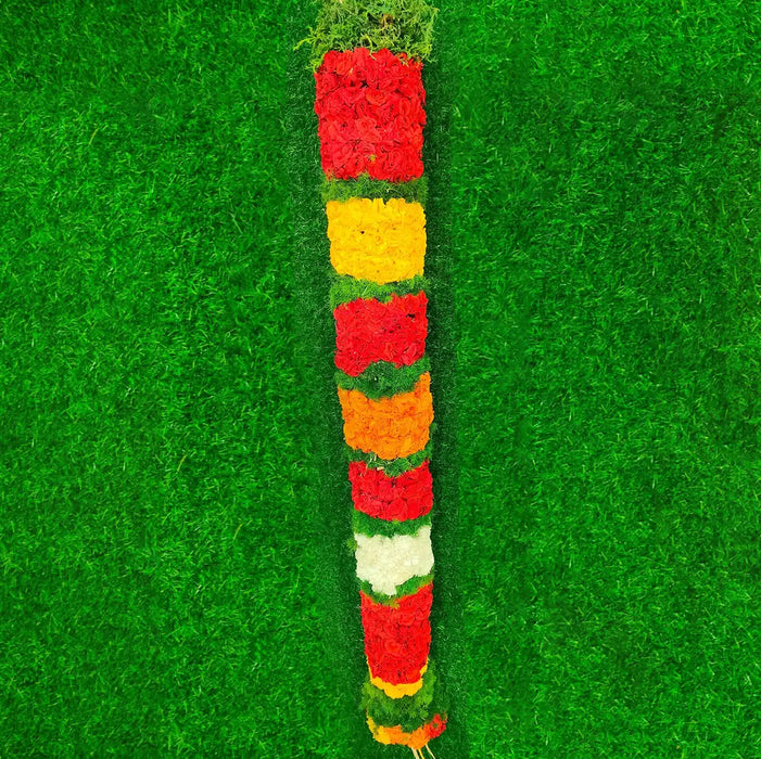 Button Rose Garland | Giri God Mala For Deity Decoration