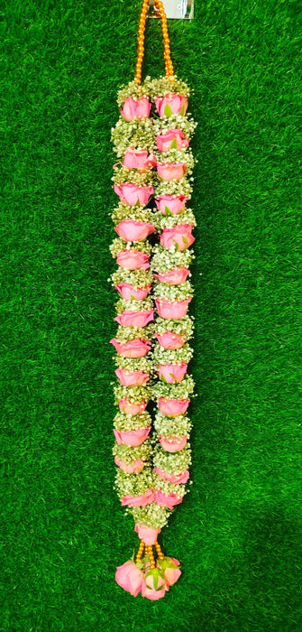 Rose Floral Wedding Garland - 2.5 Feet | Giri Kalyana Mala For Wedding Functions
