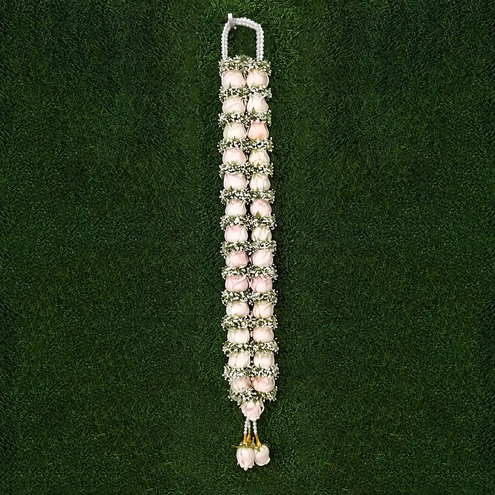 Rose Flower Garland - 2.5 Feet | Giri Kalyana Mala For Weddings