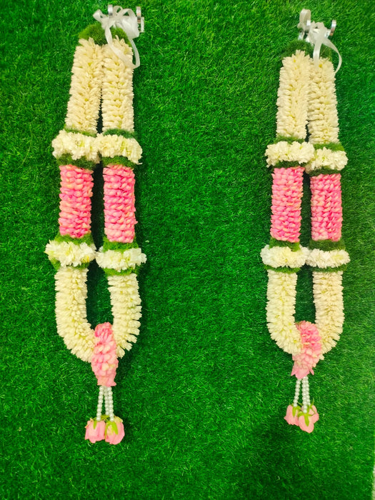 Jasmine & Rose Flower Garland - 2.5 Feet | Giri Wedding Mala