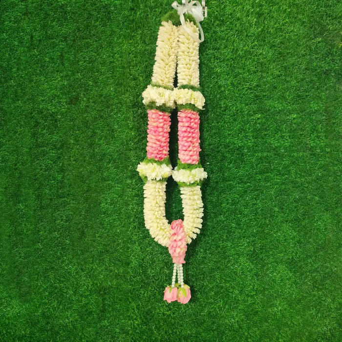 Jasmine & Rose Marriage Garland - 2.5 Feet | Giri Wedding Mala