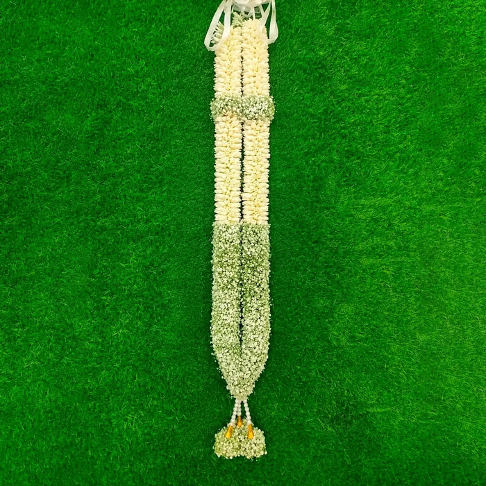 Marriage Garland - 2.5 Feet | Jasmine & Baby's Breath Floral Mala For Wedding Functions