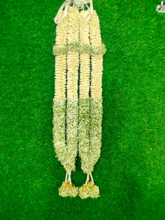 Marriage Garland - 2.5 Feet | Jasmine & Baby's Breath Floral Mala For Wedding Functions