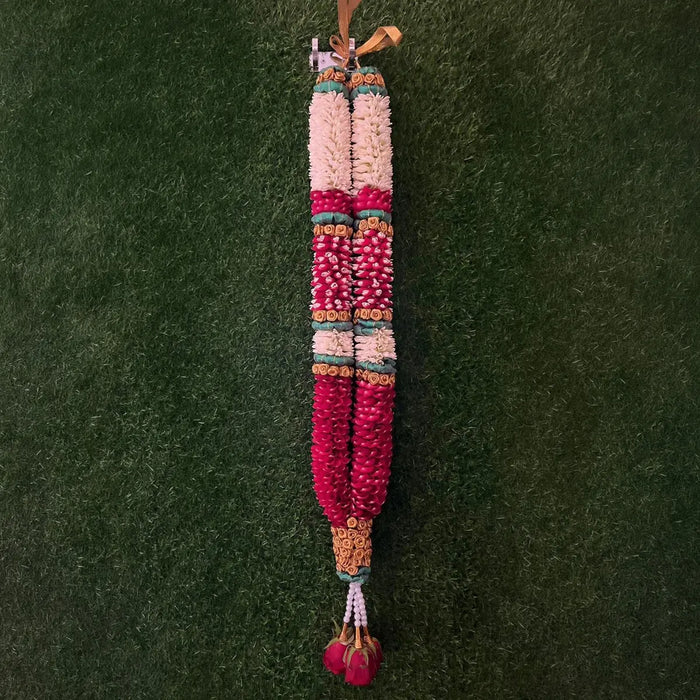 Rose & Tuberose Wedding Garland - 2.5 Feet | Giri Floral Mala For Marriage Rituals