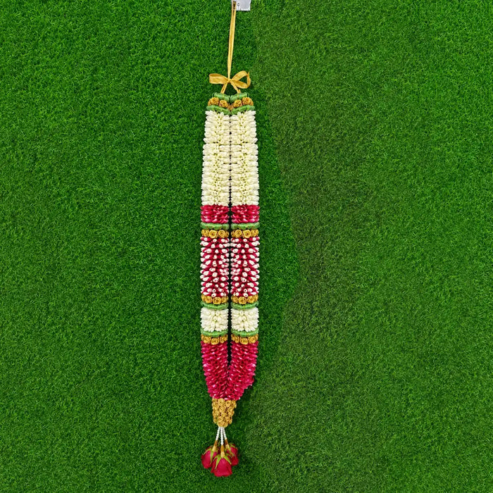 Rose & Tuberose Wedding Garland - 2.5 Feet | Giri Floral Kalyana Mala For Wedding Ceremonie