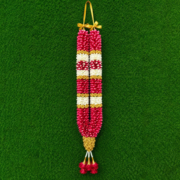 Rose Petals Kalyana Mala - 2.5 Feet | Giri Floral Garland For Wedding