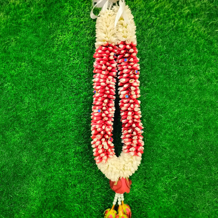 Rose & Lotus Wedding Garland - 2.5 Feet | Giri Floral Mala For Marriage Ceremonies