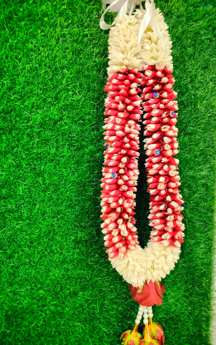 Rose & Lotus Wedding Garland - 2.5 Feet | Giri Floral Mala For Marriage Ceremonies