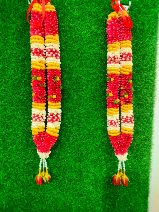Rose Marriage Garland - 2.5 Feet | Giri Flower Mala For Wedding Functions