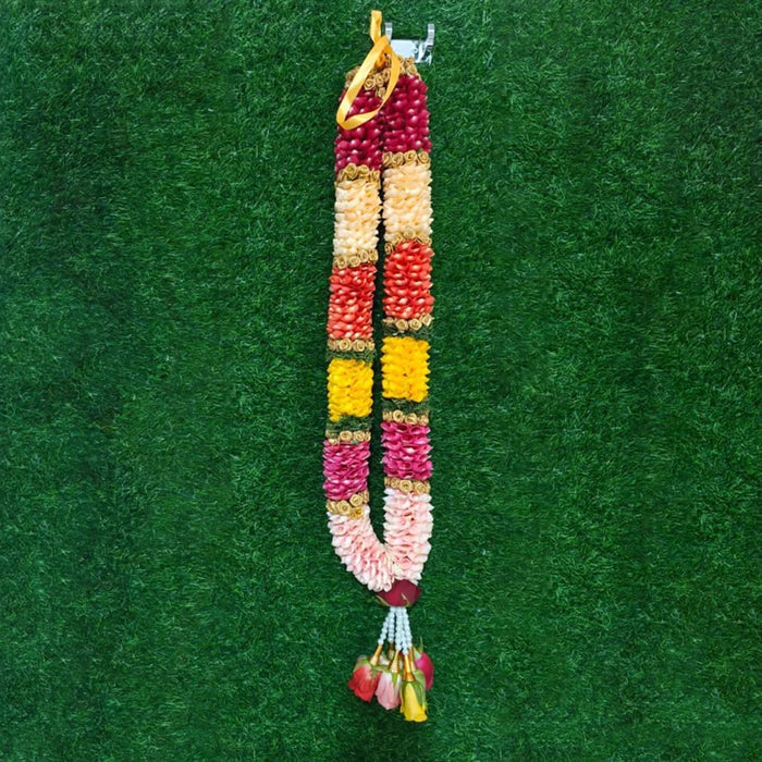 Rose Wedding Garland - 2.5 Feet | Giri Floral Varmala For Sacred Ceremonies