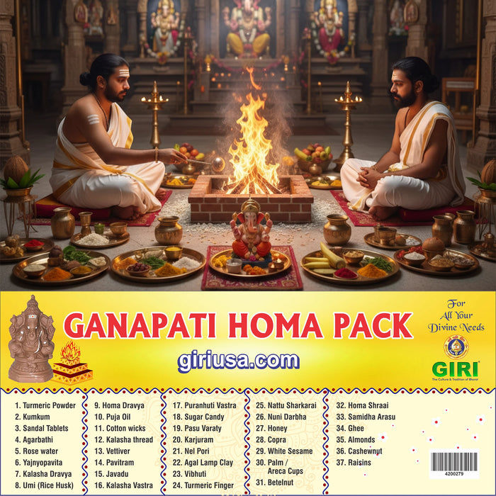 Giri Ganapathy Homam Set | Pooja Pack for Hawan, Rituals