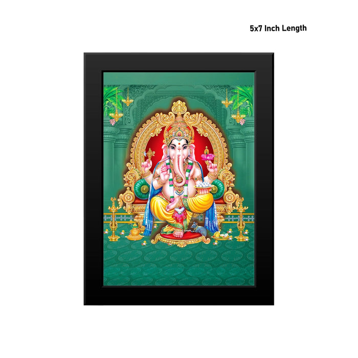 Lord Maha Ganapathi Picture Frame | Ganesha Photo Frame for Living Room