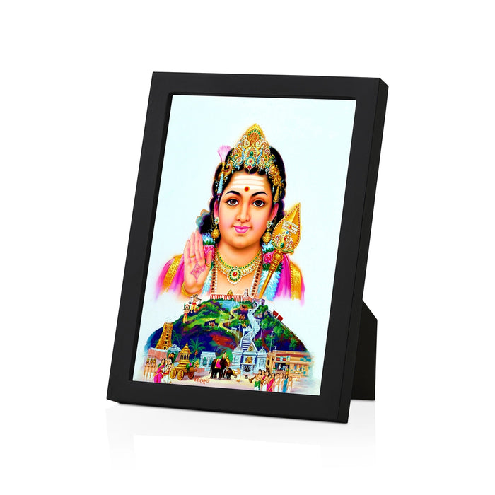 Palani Murugar Photo Frame | Lord Dhandayuthapani Swamy Picture Frame for Pooja Room