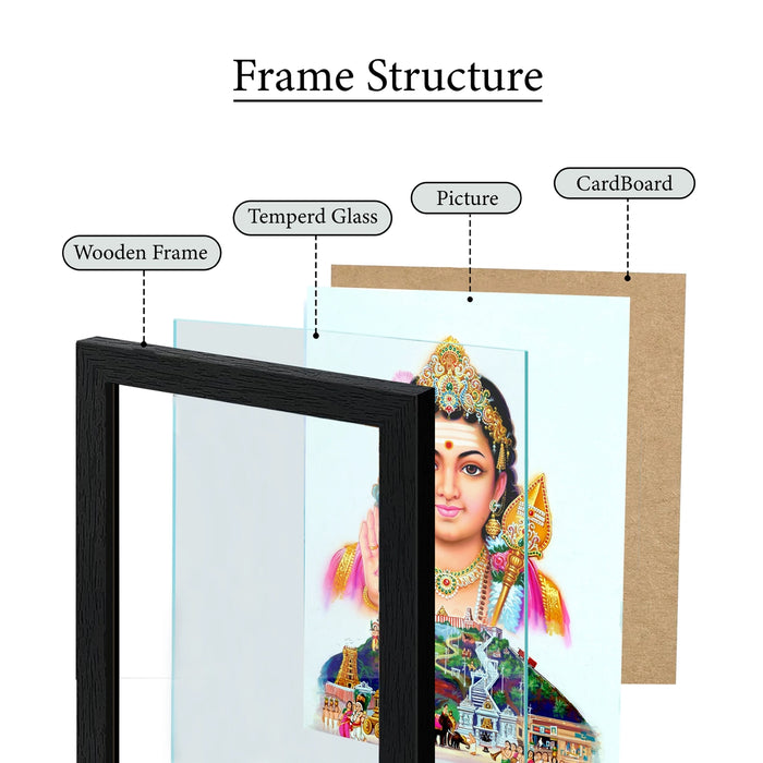 Palani Murugar Photo Frame | Lord Dhandayuthapani Swamy Picture Frame for Pooja Room