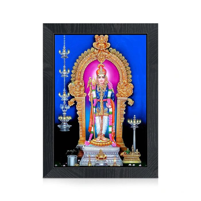 Raja Alangara Murugar Wall Frame | Dhandayuthapani Swamy Photo Frame for Pooja Space