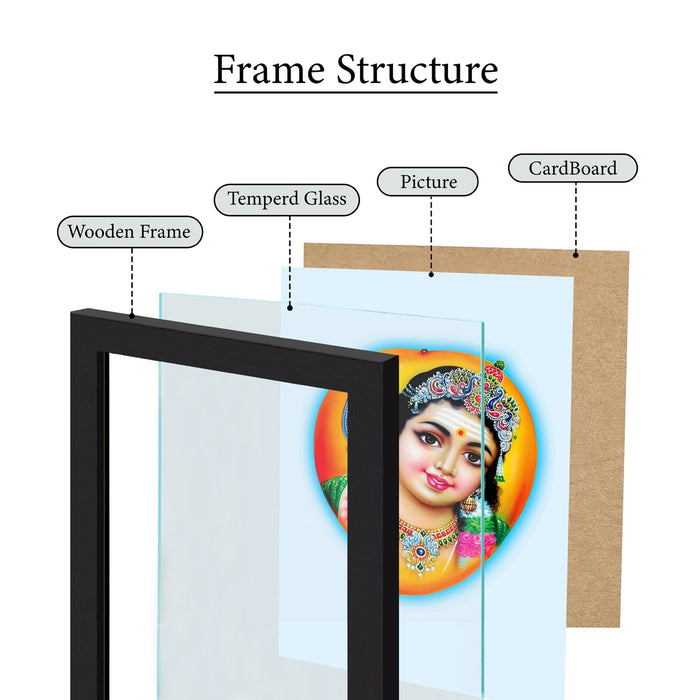 Manga Murugar Photo Frame | Lord Kathirvelan Picture Frame for Home