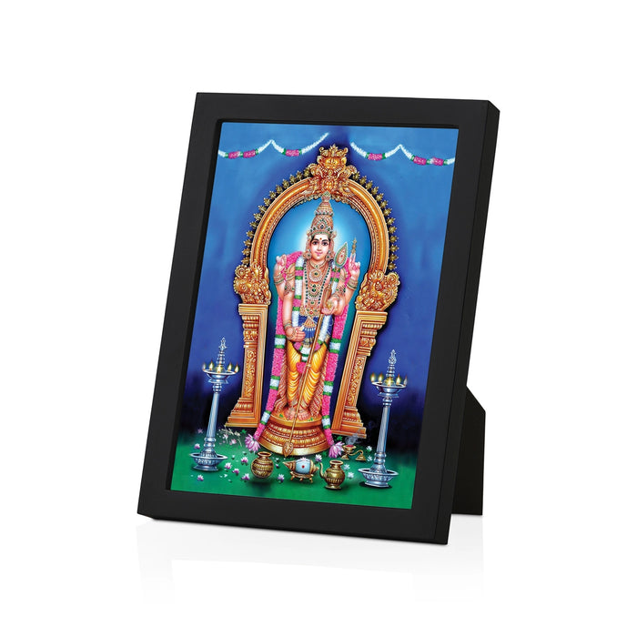 Tiruchendur Murugar Picture Frame | Lord Subramanya Swamy Photo Frame for Living Room & Pooja Space