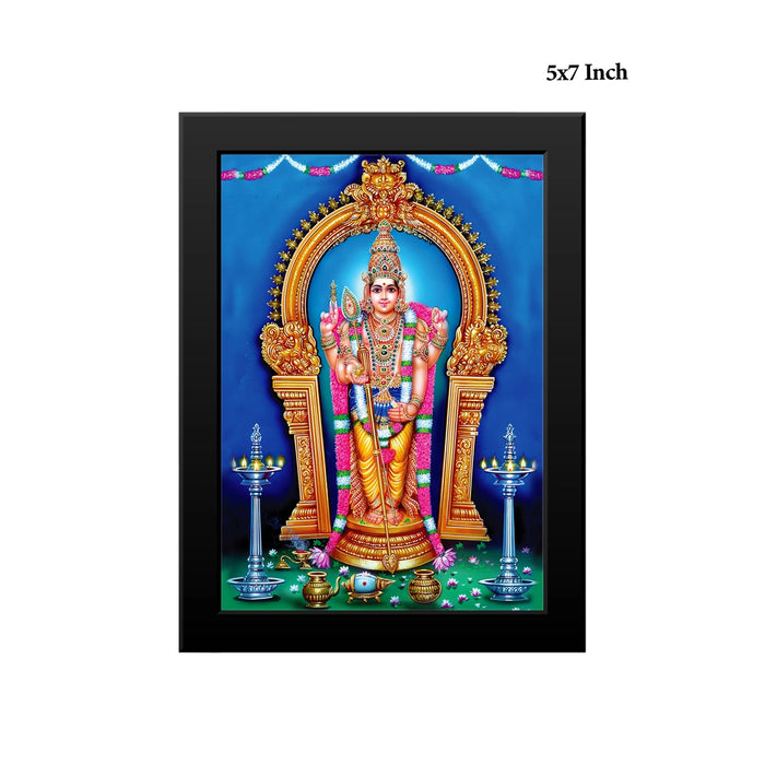 Tiruchendur Murugar Picture Frame | Lord Subramanya Swamy Photo Frame for Living Room & Pooja Space