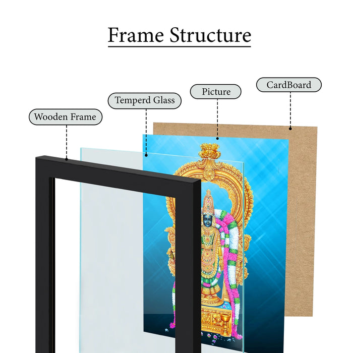 Unnamalai Amman Photo Frame | Goddess Unnamalai Amman Divine Wall Frame for Living Room & Pooja Space