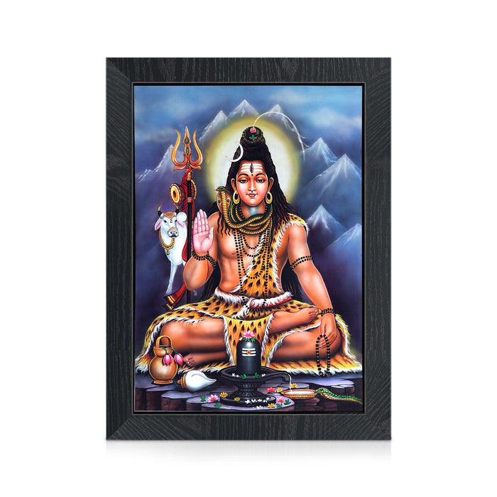 Shivan Photo Frame | Lord Shiva Divine Wall Frame for Living Room & Pooja Space